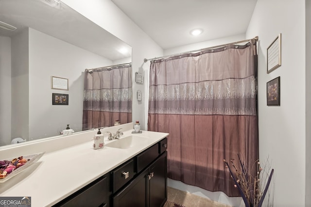 bathroom featuring vanity