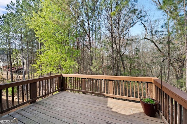 view of wooden terrace