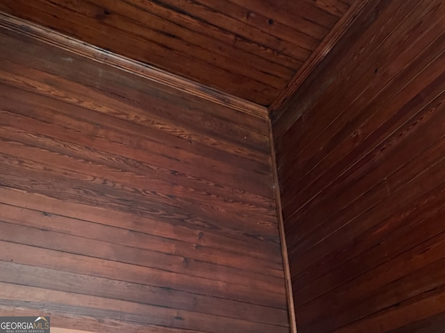 room details featuring wood ceiling