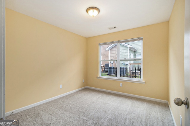 view of carpeted empty room