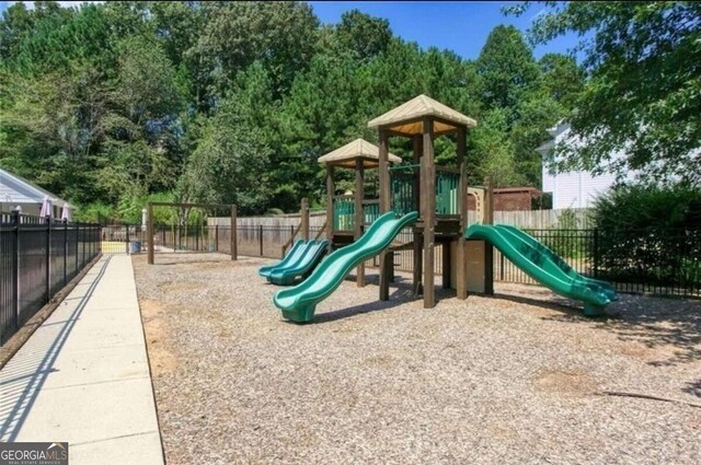 view of jungle gym