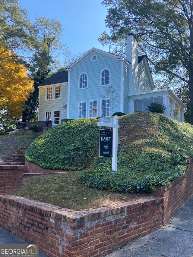 view of front of home