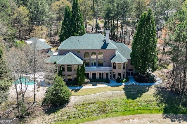 view of birds eye view of property