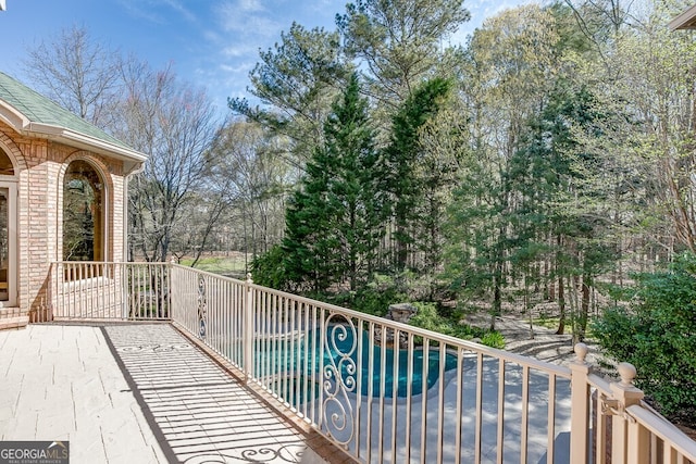 view of balcony