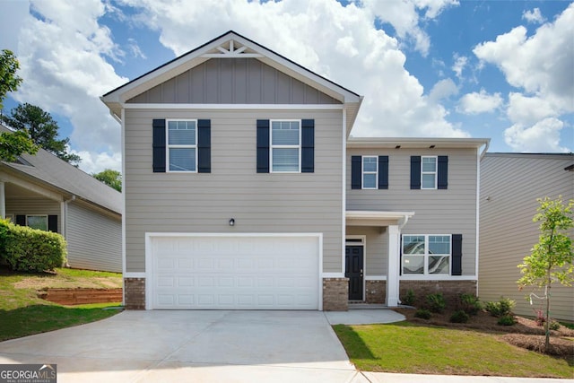 view of front of home featuring a garage