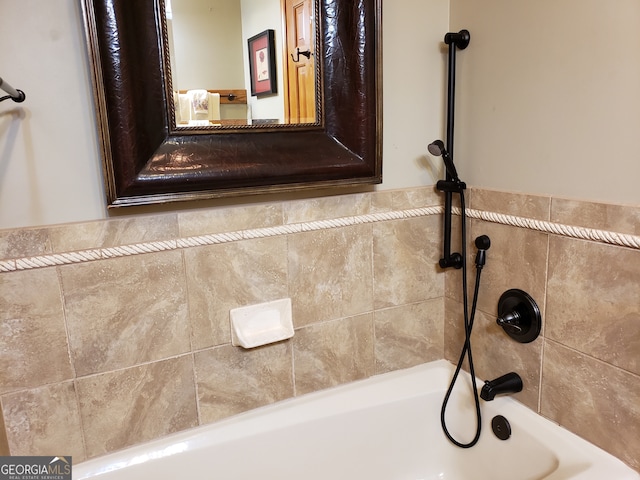 bathroom featuring tub / shower combination