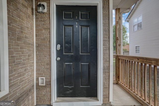 view of entrance to property