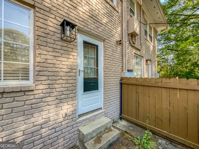 view of property entrance