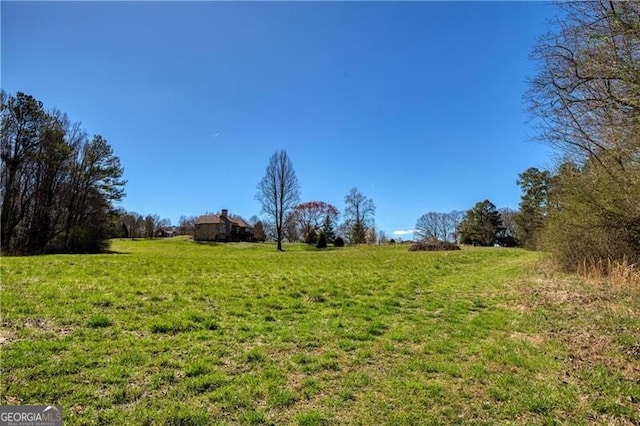 view of landscape featuring a rural view