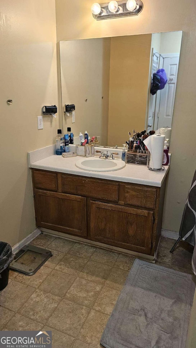 bathroom with vanity