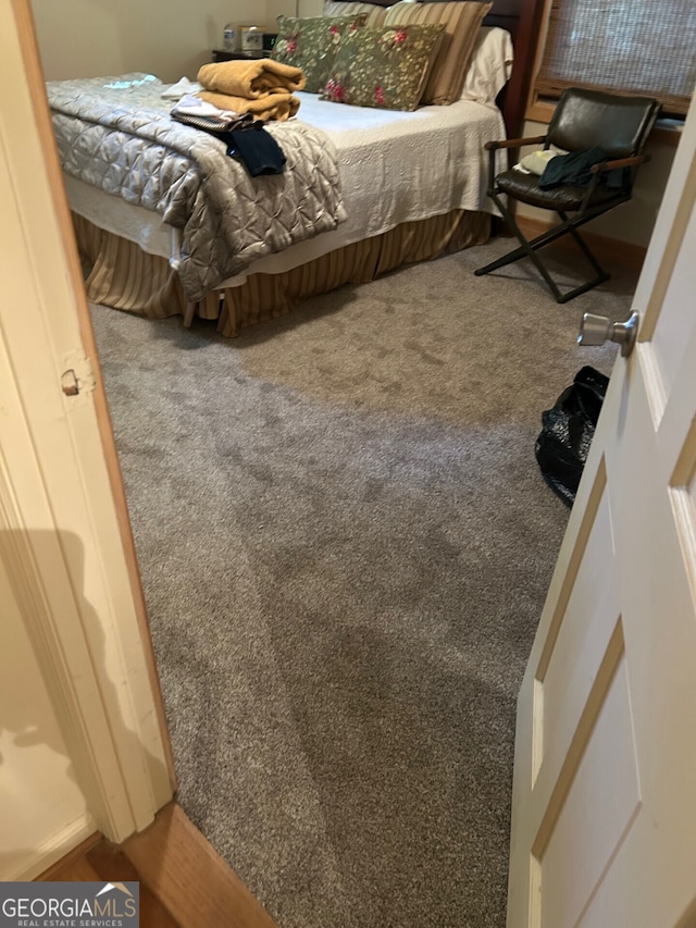 bedroom with carpet floors