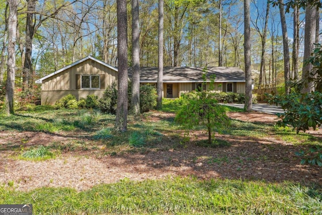 view of ranch-style home