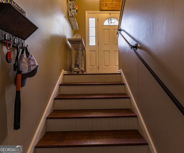 view of staircase