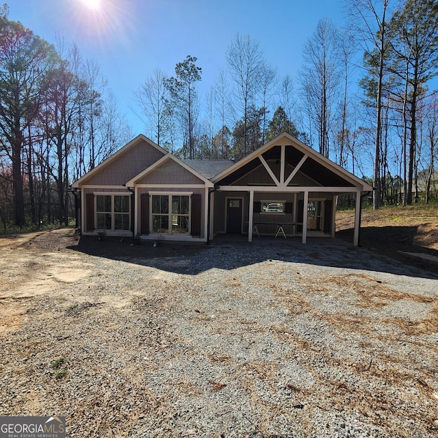 view of front of home