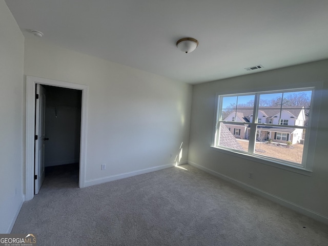 view of carpeted empty room