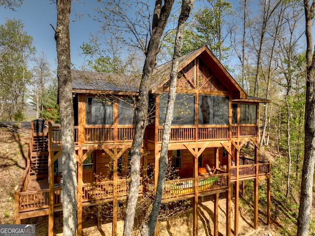 view of shed / structure featuring a sunroom