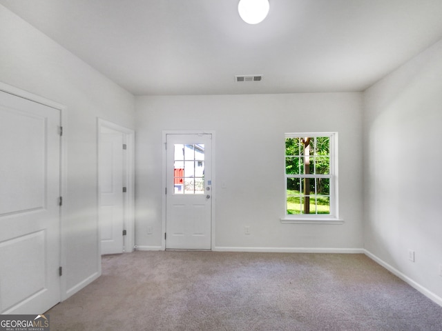 view of carpeted empty room