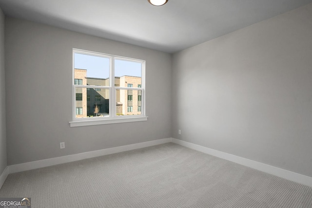 view of carpeted empty room