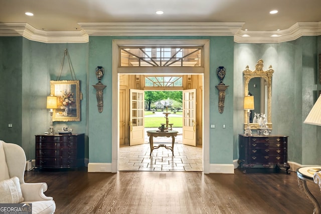 interior space featuring hardwood / wood-style floors