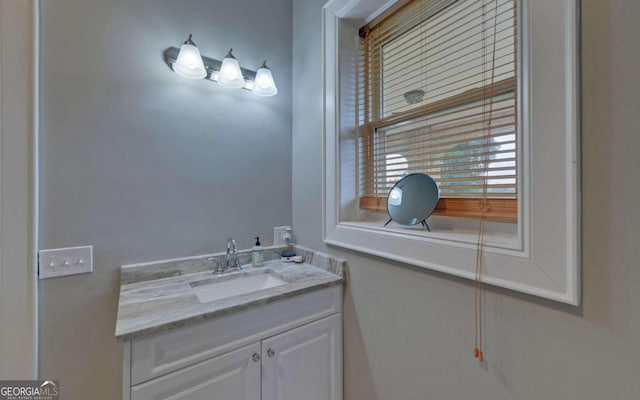 bathroom with vanity