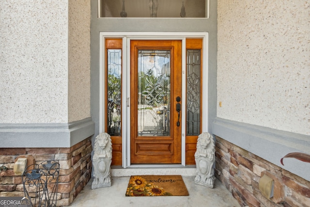 view of entrance to property