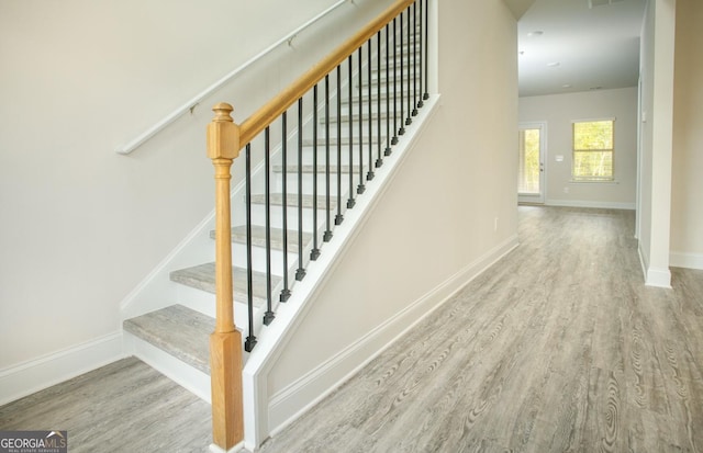 172 Chapman Rdg, Macon, GA 31211 - stairs featuring wood finished floors and baseboards