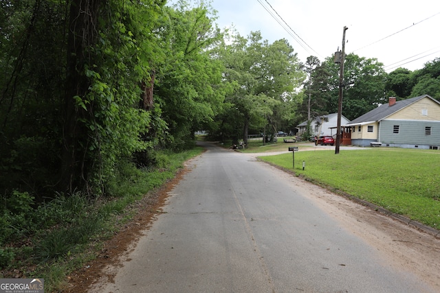 view of road