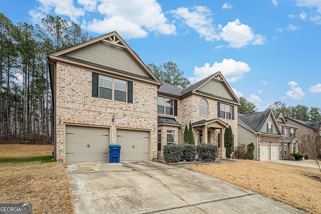 view of front of home featuring a garage