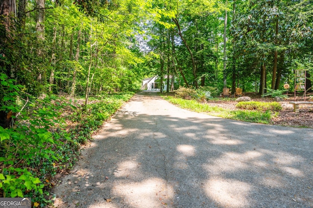 view of road