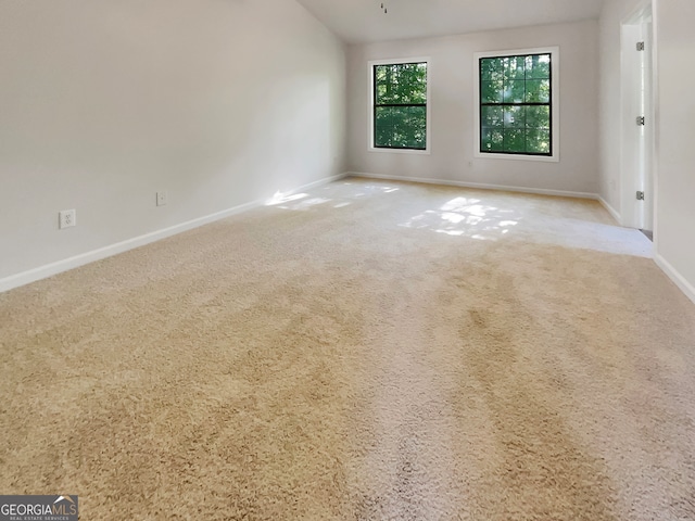 spare room with carpet flooring