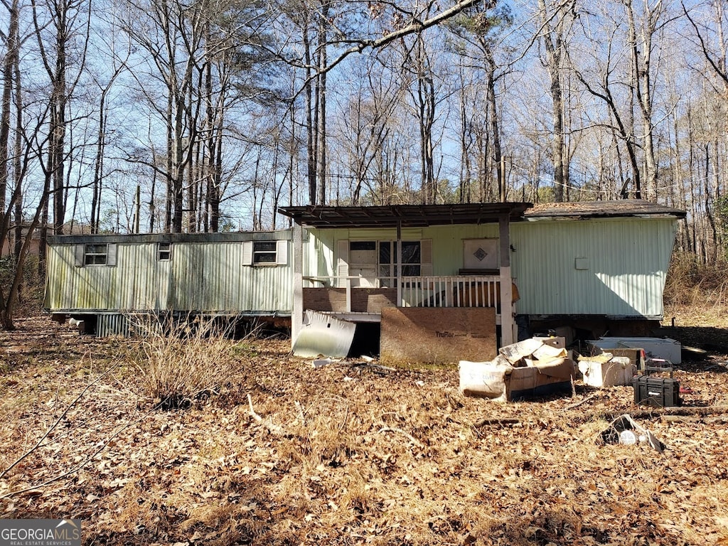 view of back of property