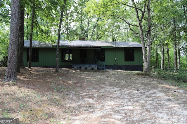 350 County Road 700, Cedar Bluff, AL 35959 - view of front of home with a metal roof and crawl space