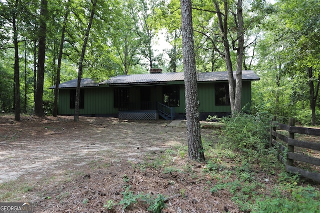 view of rear view of property