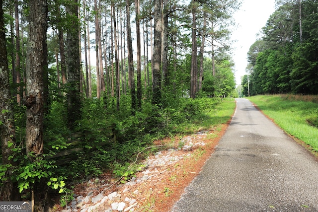 view of road