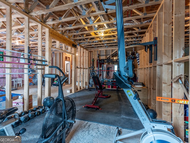 view of workout room