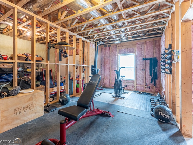 view of workout room