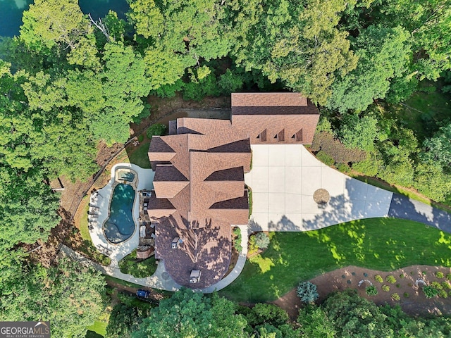 birds eye view of property