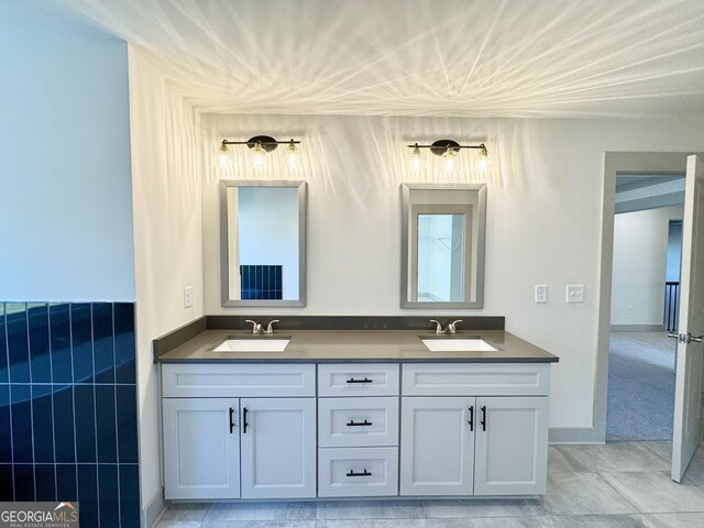 bathroom featuring vanity