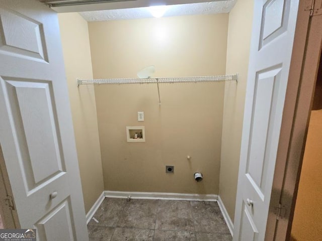 laundry room with hookup for a gas dryer, electric dryer hookup, and washer hookup