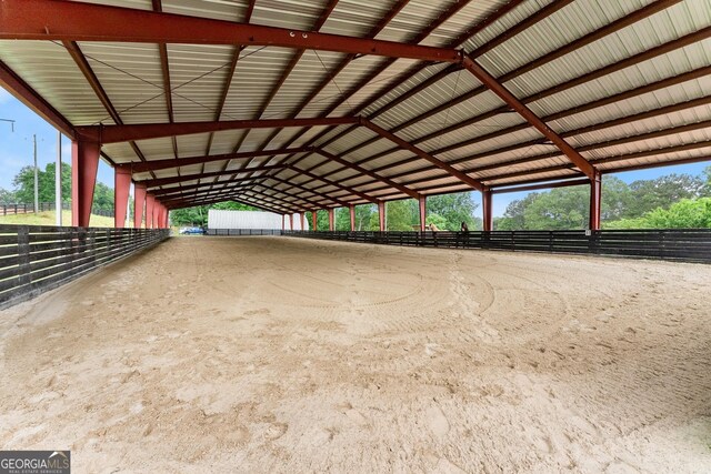 view of horse barn