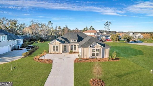 ranch-style house with a front yard