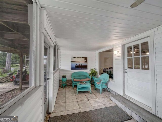 view of sunroom / solarium