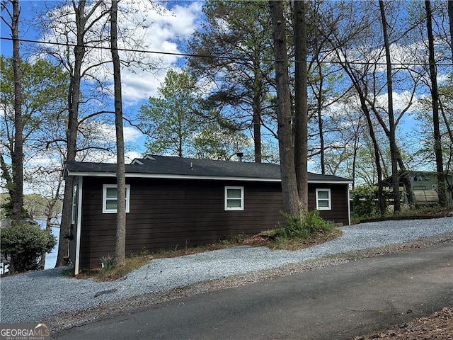 view of home's exterior