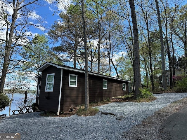 view of home's exterior