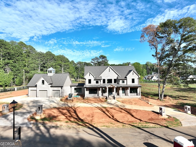 view of front of house featuring a garage