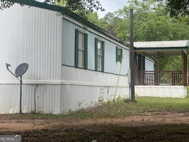 view of property exterior