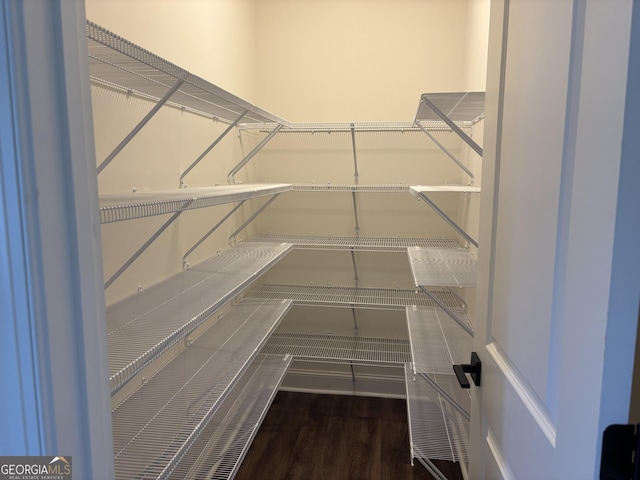 view of storage area
