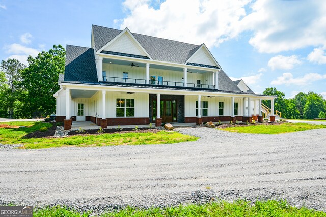 view of front of house with a porch