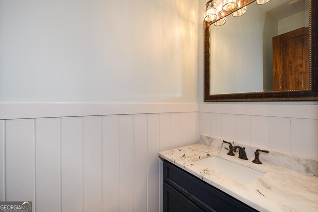 bathroom featuring vanity