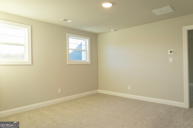 view of carpeted empty room